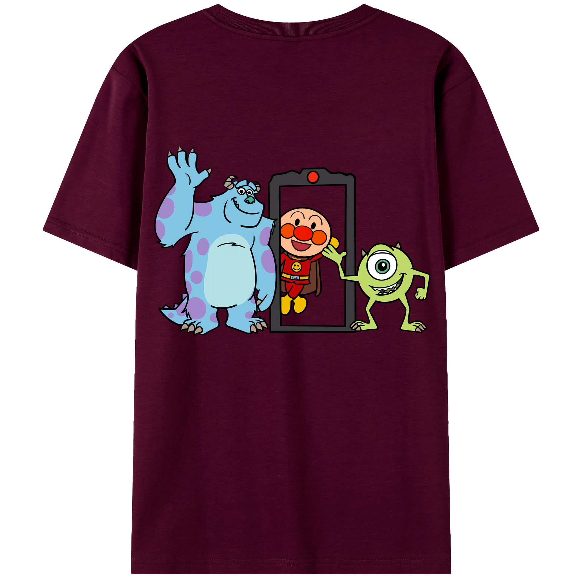 （画像用） アンパンマン Anpanman レディース半袖Tシャツ(バックプリント)